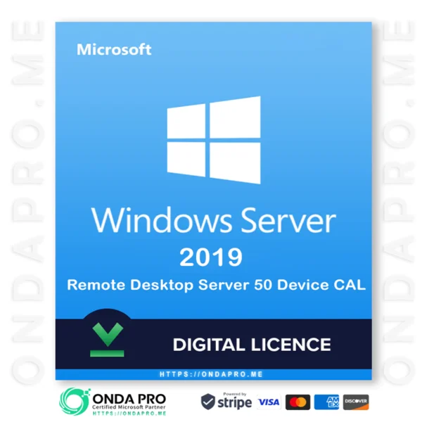 Windows Server 2019 Remote Desktop Server 50 Device CAL