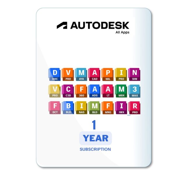 Autodesk All Apps – 1 Year Subscription